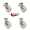 Service Caster 8 Inch Nylon Swivel Caster Set with Roller Bearing 2 Total Lock Brake SCC SCC-TTL30S820-NYR-2-S-2 - alternate 1